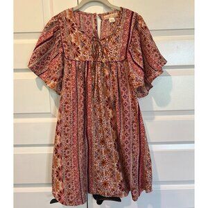 Boho Chic Floral Mini Dress Band Of Gypsies